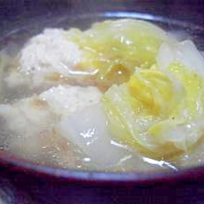【本格派】しょうがの効いた中華風鶏団子スープ